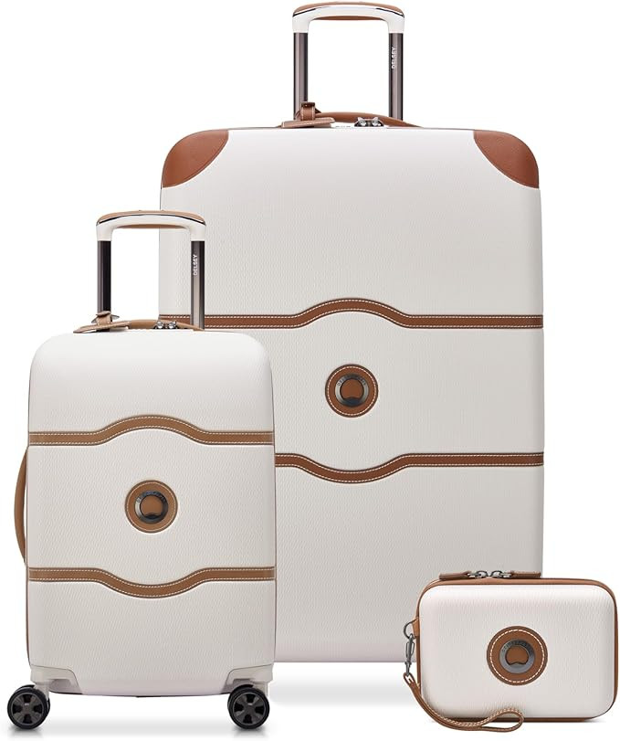 DELSEY Paris Chatelet Air 2.0 Hardside Luggage with Spinner Wheels, Angora, 3 Piece Set (19/28/Cr... | Amazon (US)