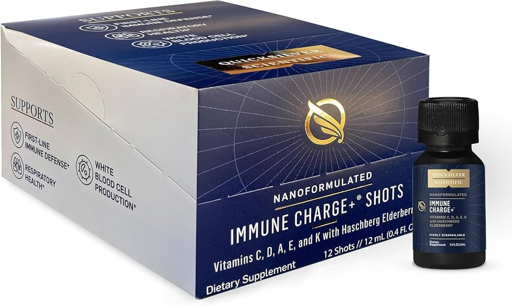 Quicksilver Scientific Immune Charge+, Vitamin C, 12 Single Serving Shots | Amazon (US)