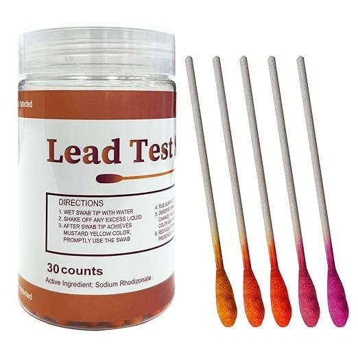 Lead Test Kit (30 Immediate Result Swabs) Results in Just 30 Seconds. at Home Lead Test Kit，Use... | Amazon (US)