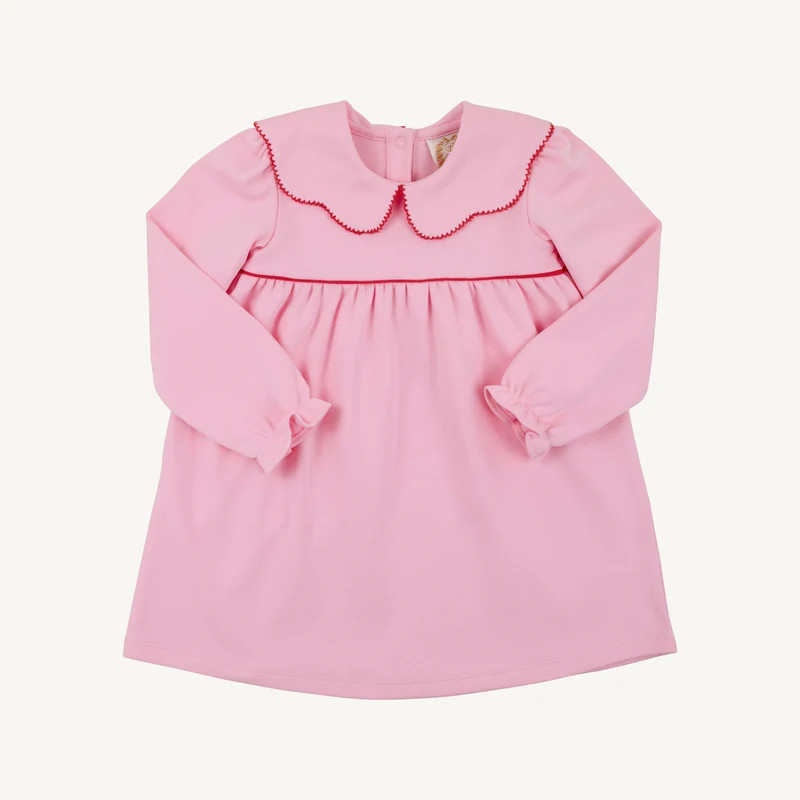 Long Sleeve Maude's Day Dress - Pier Party Pink & Red | The Beaufort Bonnet Company