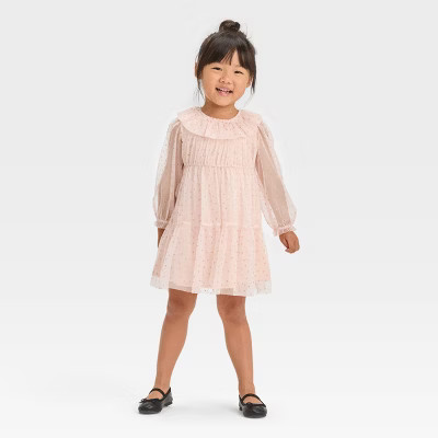Toddler Girls' Stars Tulle Dress - Cat & Jack™ Pink | Target