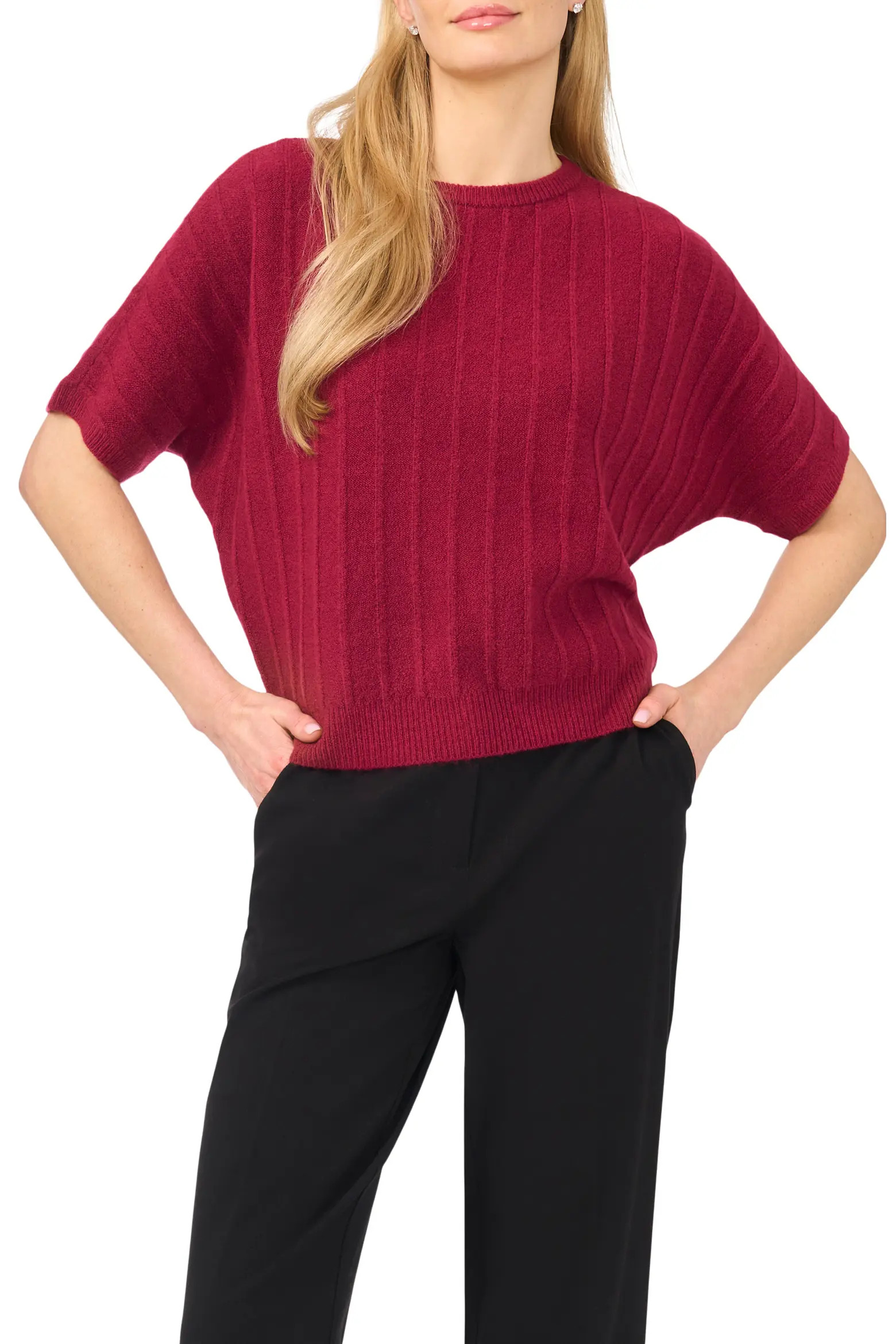 Halogen® Short Dolman Sleeve Sweater (Women) | Nordstrom | Nordstrom