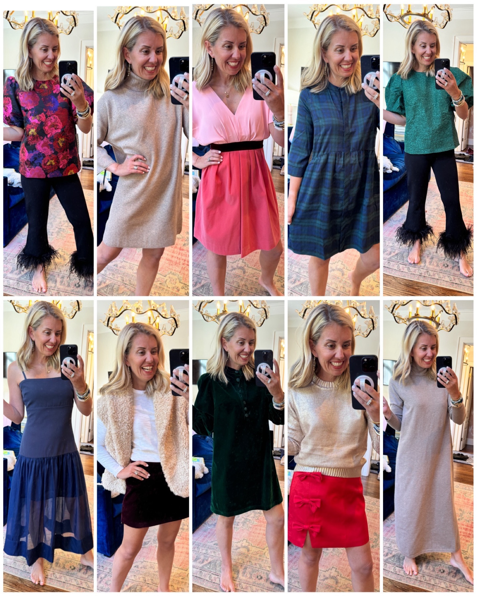 Make it holiday festive but not just for Christmas… Tuckernuck is like your easy button y’all!

Sizing-
Xs pink dress
Xs gold sweater
S red bow skirt
S green dress
Xs vest
4 skirt
S navy dress
S green top
S feather black pants
Xs A floral top
Xs plaid dress
S long dress
S short dress 


#LTKHoliday #LTKSeasonal #LTKStyleTip