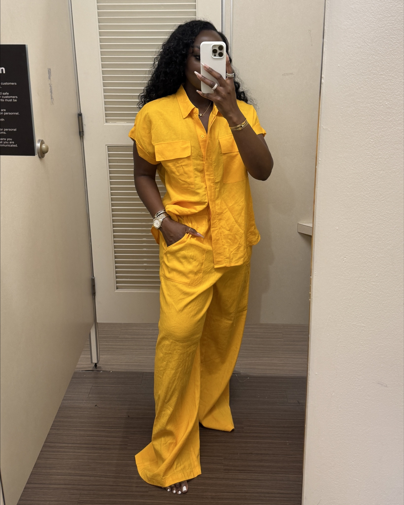 This tangerine colored set is so cute from Macy’s! The pants are wicked long, so great if you are tall. I am 5’4”, for reference. I’m wearing an XL in the pants and could definitely use a large. And I’m wearing a large in the top, which I like because it’s oversized.

#LTKStyleTip #LTKFindsUnder100 #LTKBeauty