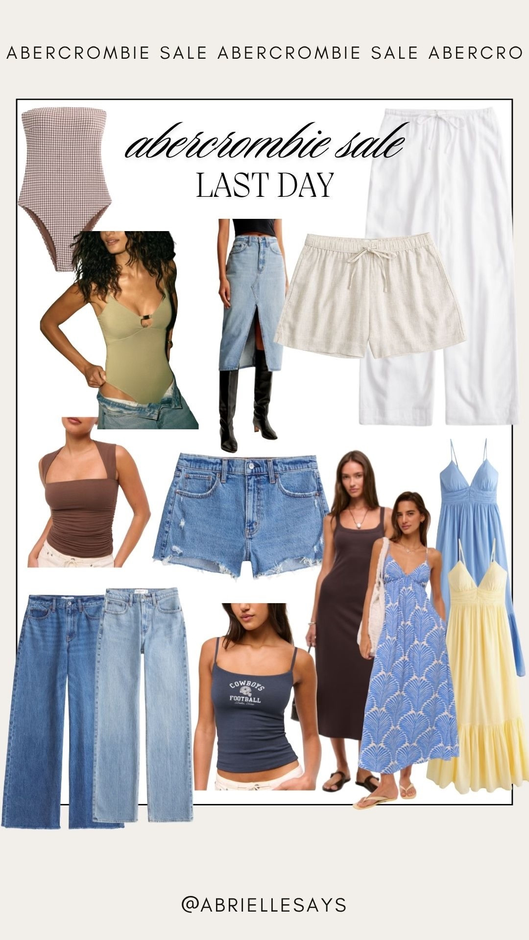 Last day to shop the #abercrombie sale! Use DENIMAF for extra 15% off!

#LTKFindsUnder100 #LTKSaleAlert #LTKStyleTip