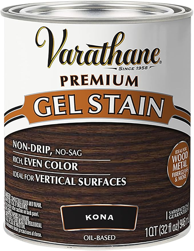 Varathane 358174 Premium Gel Stain, Quart, Kona | Amazon (US)