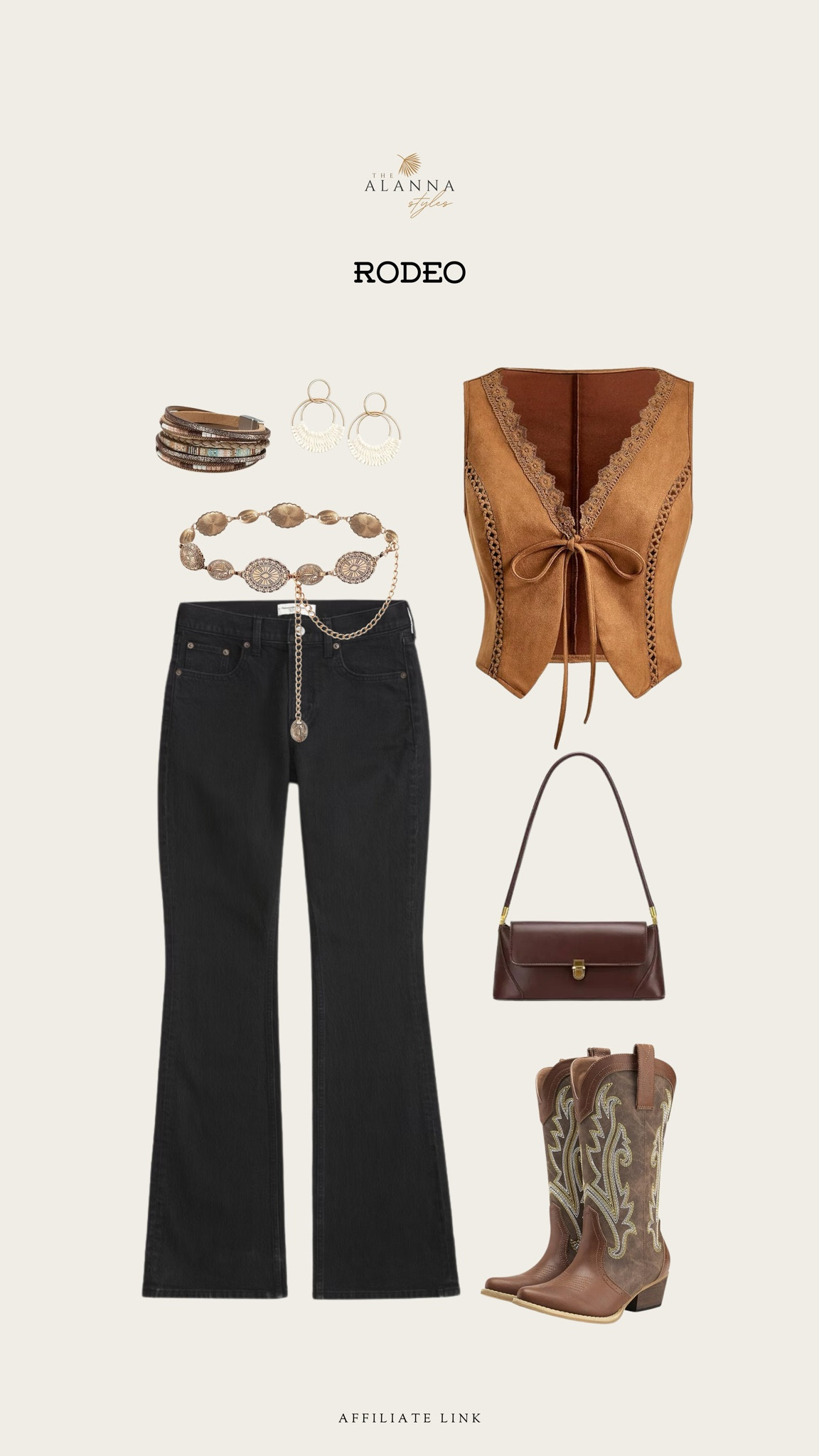 Rodeo Outfit Inspo
Western boots
Cowboy hat
Rodeo bag