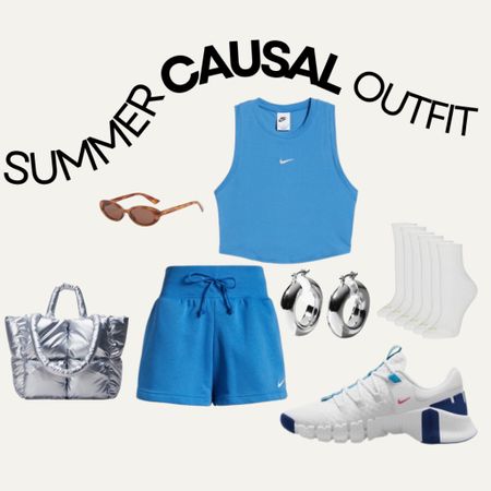 Casual Summer Outfit with a pop of color. Perfect for running errands or grabbing lunch. 

#LTKmidsize #LTKfitness #LTKparties