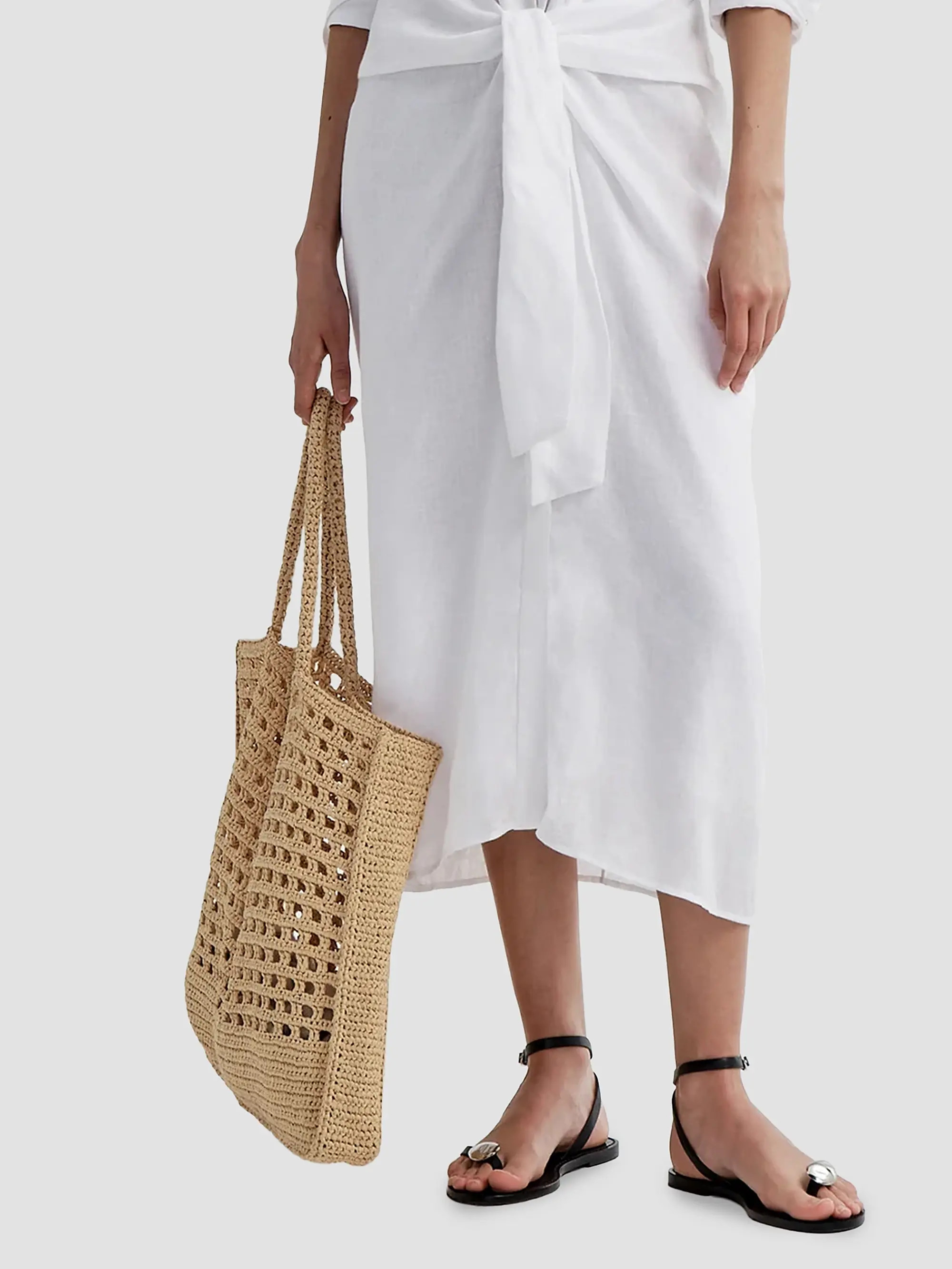 A.L.C. Lucy Woven Paper Yarn Tote Bag | Saks Fifth Avenue | Saks Fifth Avenue