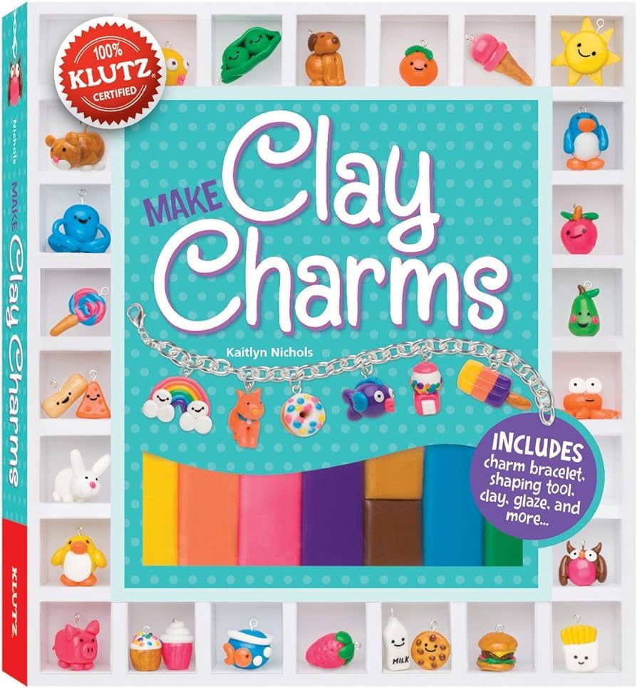 Make Clay Charms (Klutz Craft Kit) 8" Length x 1.19" Width x 9" Height | Amazon (US)