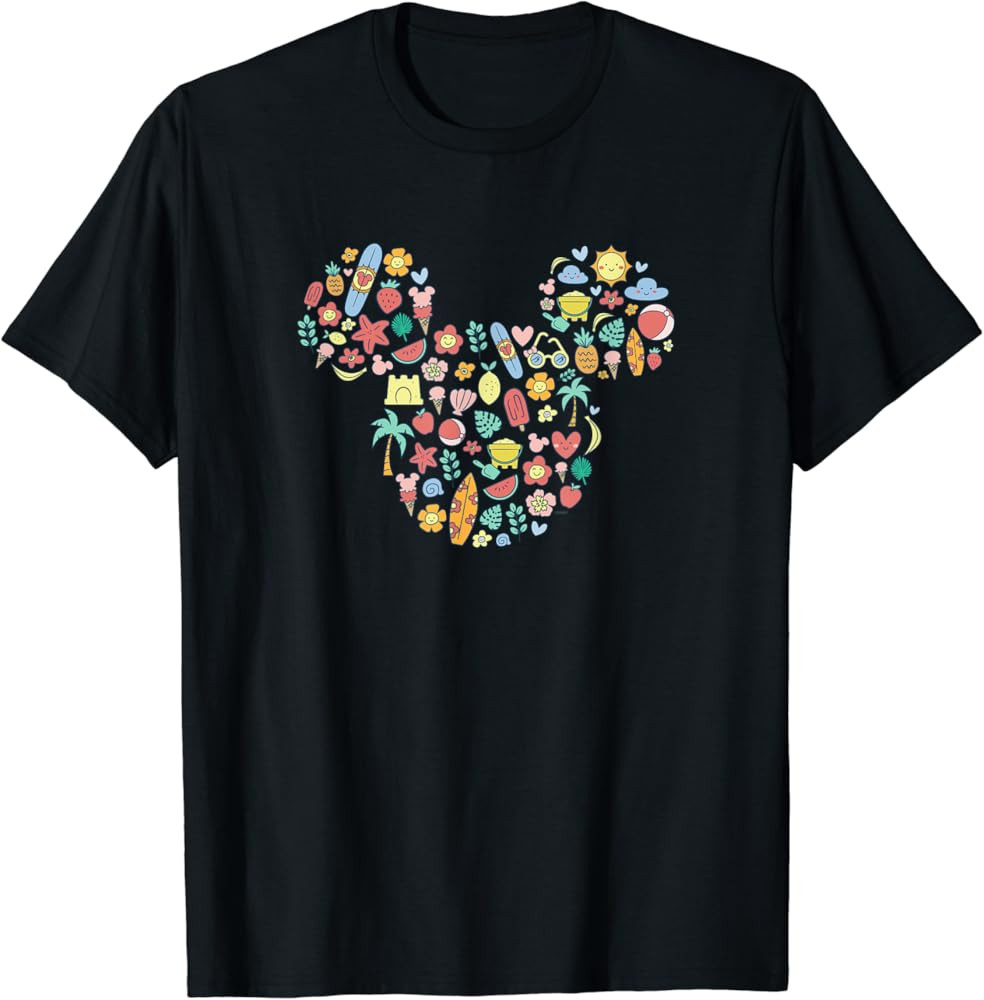 Disney Mickey Mouse Icon Summer Fun T-Shirt | Amazon (US)