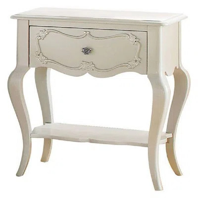 Ringwood 1 - Drawer Solid Wood Nightstand in Pearl White One Allium Way® | Wayfair North America