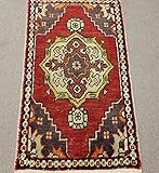 Handmade Vintage Doormat Small rug 2,8x1,6 feet Area rug Bath mat Rug Bedroom Rug Turkish rug home d | Amazon (US)