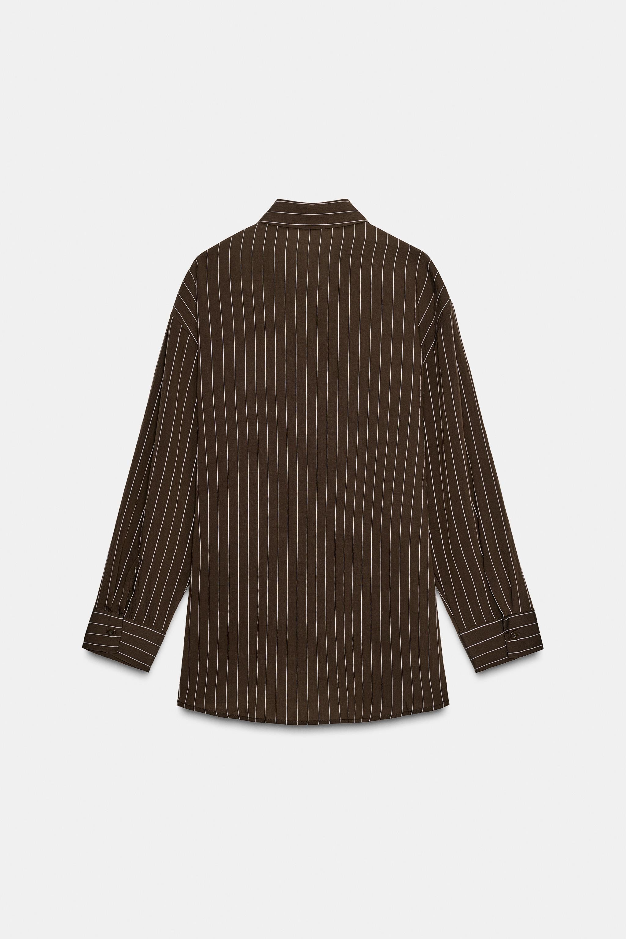 STRIPED BUCKLE SHIRT | Zara US
