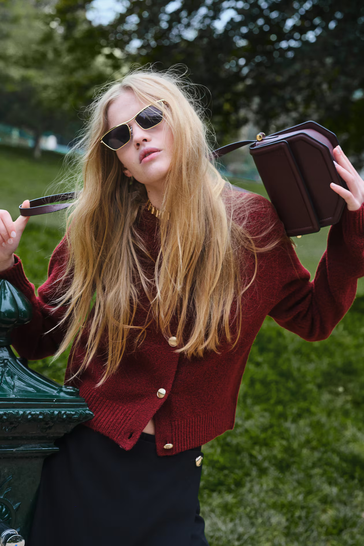 Feinstrick-Cardigan - Weinrot - Ladies | H&M AT | H&M (DE, AT, CH, NL, FI)