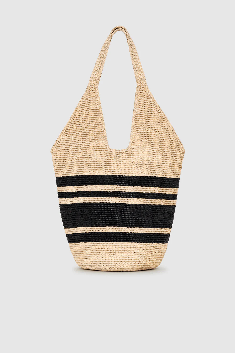 Leah Stripes Hobo Raphia | Anine Bing
