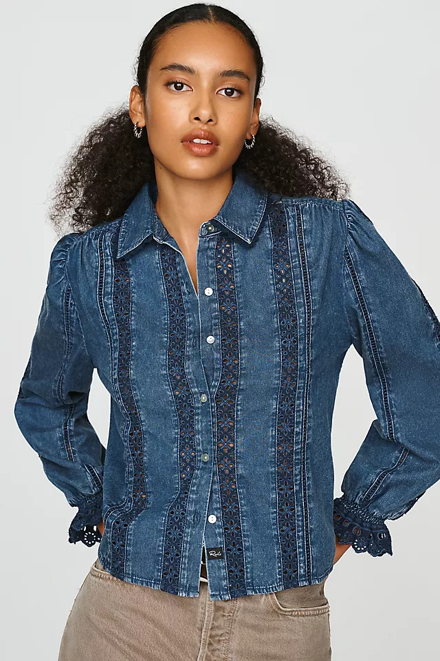 Rails Rowen 100% Cotton Buttondown Shirt | Anthropologie (US)