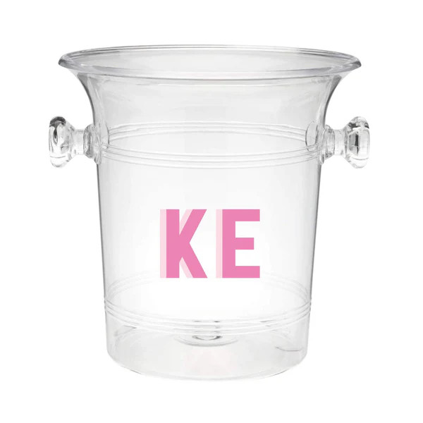 Ice Bucket - Shadow Monogram | Sprinkled With Pink
