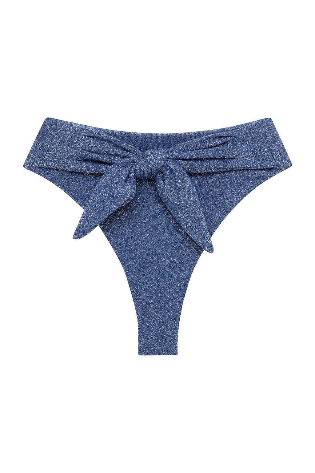 Sky Sparkle Paula Tie-Up Bikini Bottom | Montce