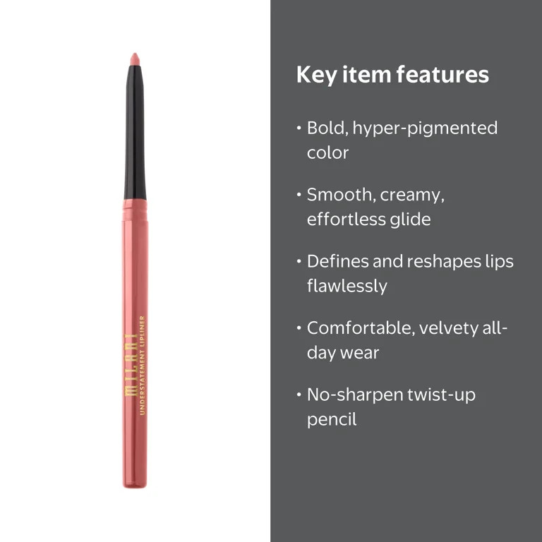 Milani Understatement Lip Liner, French Ros\u00e9 | Walmart (US)