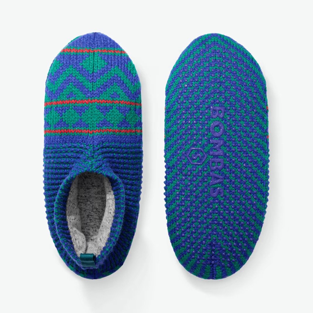 Men's Gripper Slipper Fair Isle - Double Cushion | Bombas