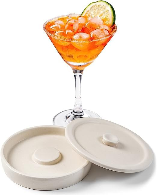 Ceramic Margarita Salt Rimmer with Lid Home Bar Accessories for Seasoning - Rimmers for Drinks - ... | Amazon (US)