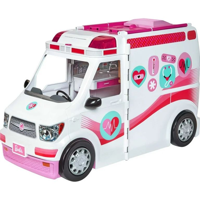 ​Barbie Emergency Vehicle Transforms into Care Clinic with 20+ Pieces - Walmart.com | Walmart (US)