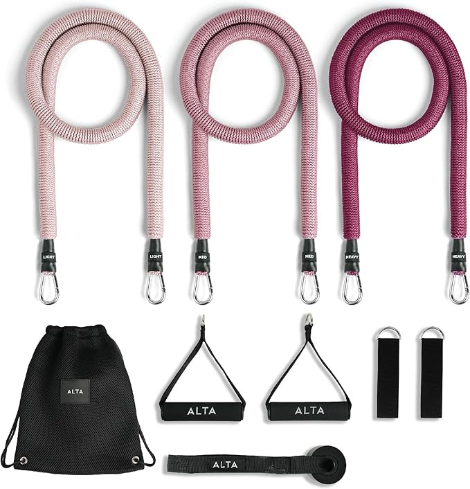 ALTA Resistance Tube Bands for Women - Full Kit Resistance Bands for Working Out with Handles, An... | Amazon (US)