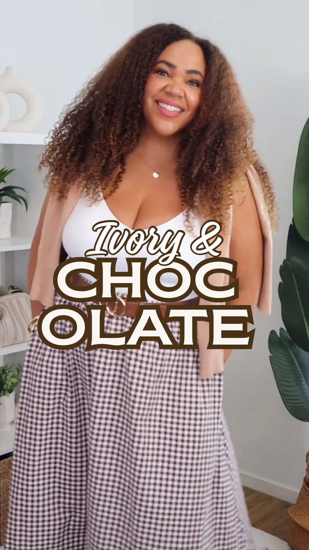 When Ivory 🤍 meets Chocolate 🍫 [ad] with my @Honeylove LiftWear Cami ✨This cami has a built in bra and smooths you out! Got in Astral in a size xl. 

💥Use my promo code link for 20% off!! ✨honeylove partner #affiliatelink

 https://checkout.honeylove.com/VRODRIGUEZ

#LTKOver40 #LTKMidsize #LTKootd