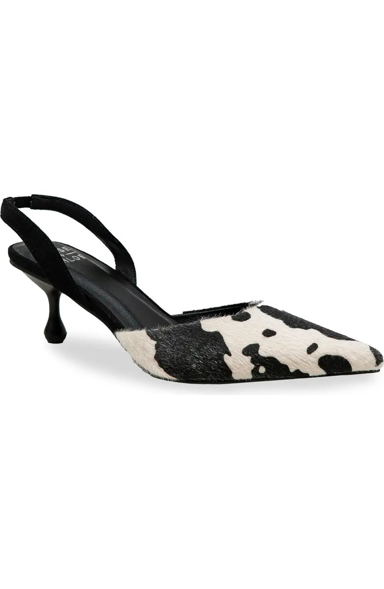CHASE AND CHLOE Arima Faux Fur Slingback Pump (Women) | Nordstromrack | Nordstrom Rack