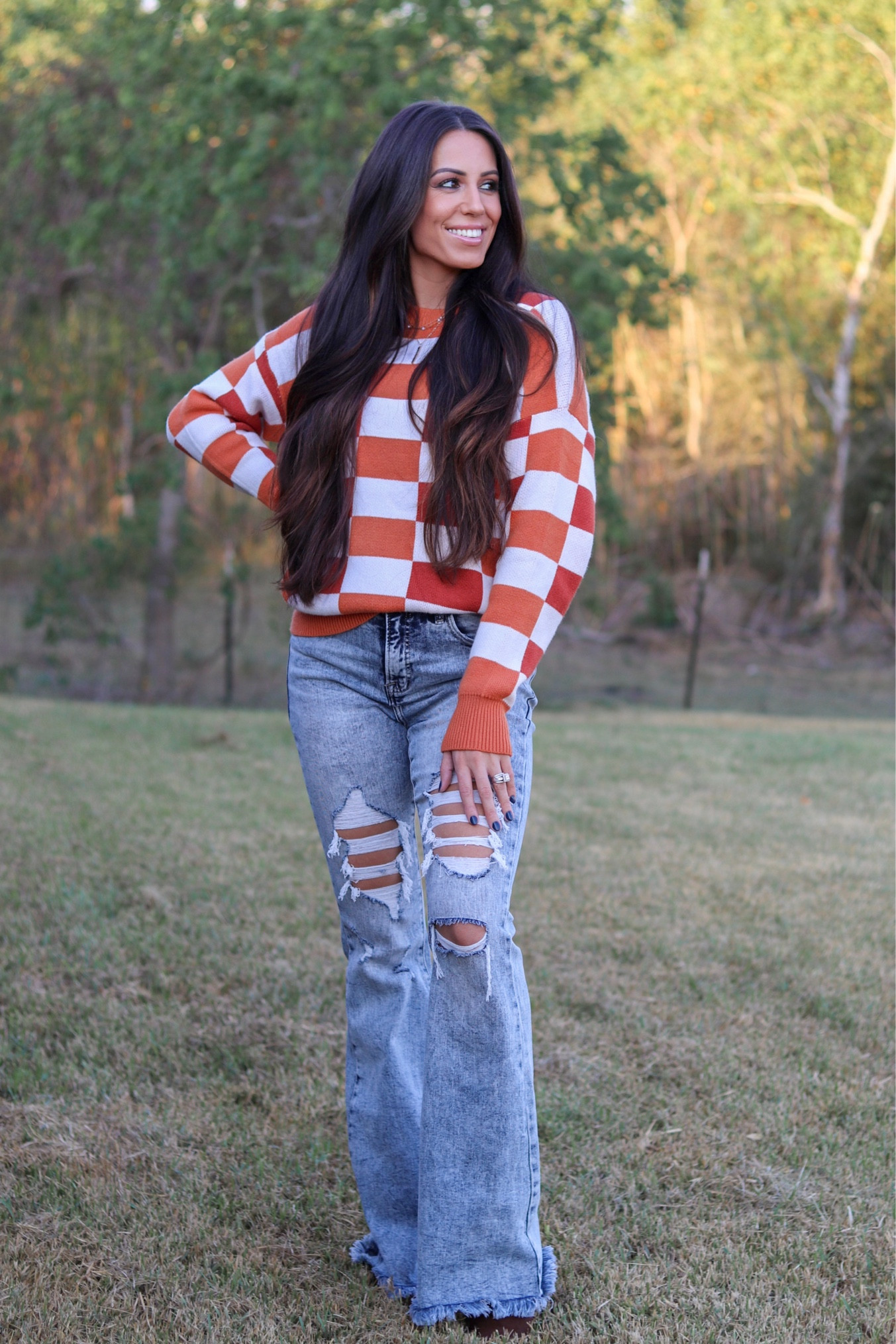 Top is from The Pretty Patches on fb - code ASHTON10 / jeans - code ASHTON20

#LTKStyleTip #LTKSeasonal #LTKHalloween