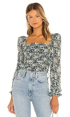 ASTR the Label Tonina Top in Blue Green Floral from Revolve.com | Revolve Clothing (Global)