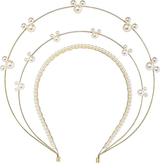 Zivyes Mickey Mouse Ears Star Halo Crown Headpiece Princess Shiny Bows Mouse Ear Glitter Cosplay ... | Amazon (US)