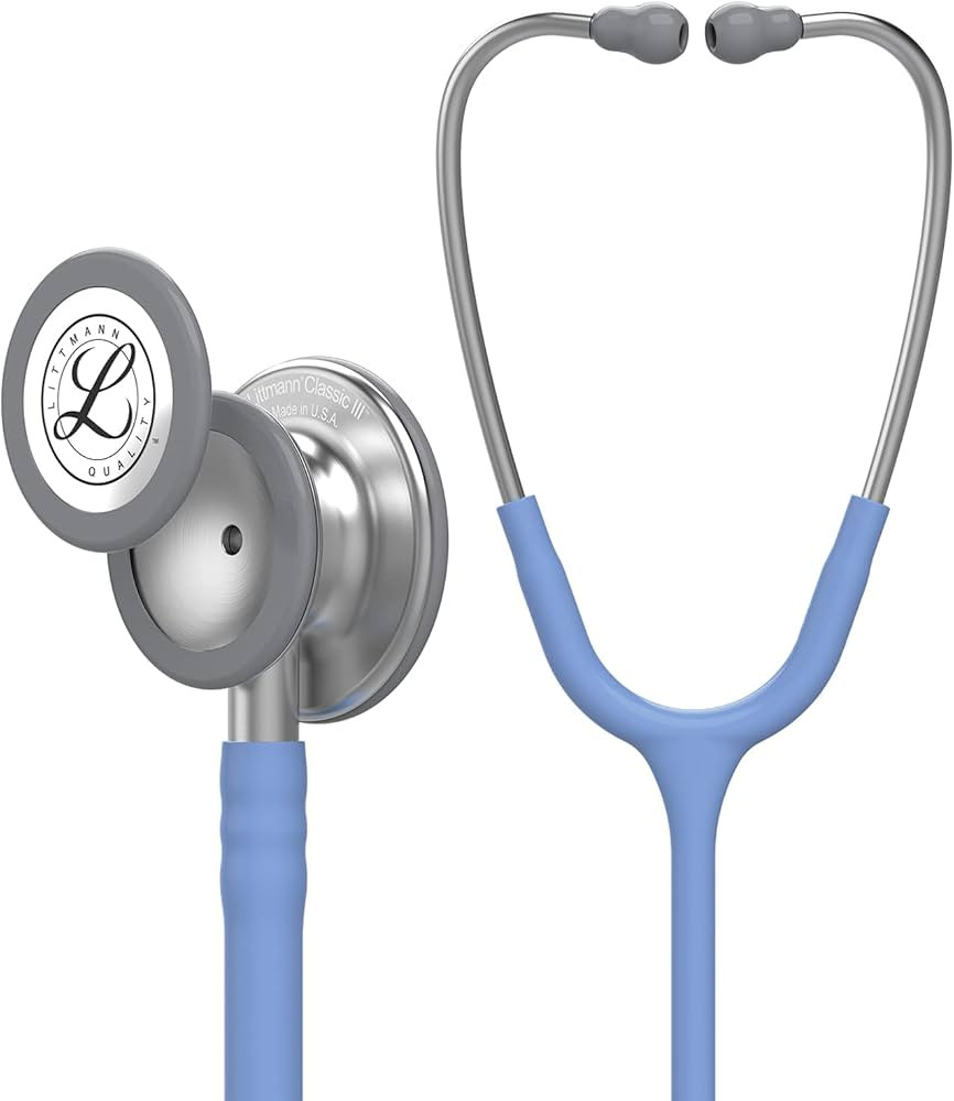 3M 5630 Littmann Classic III Monitoring Stethoscope with 27" Ceil Blue Tube | Amazon (US)