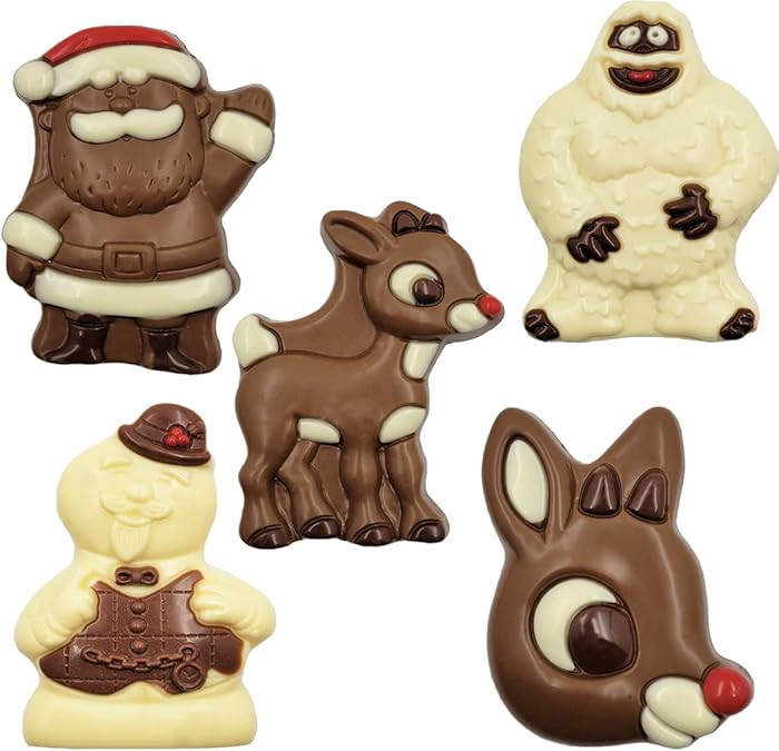 Fruidles Assorted Christmas Chocolate Rudolph & Pals, Milk Chocolate Party Bag Fillers, Individua... | Amazon (US)
