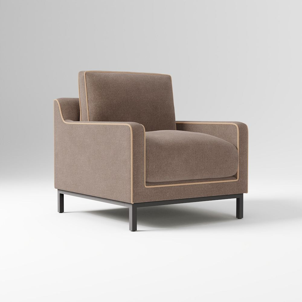 Mullins Chair with Contrast Piping | West Elm (US)