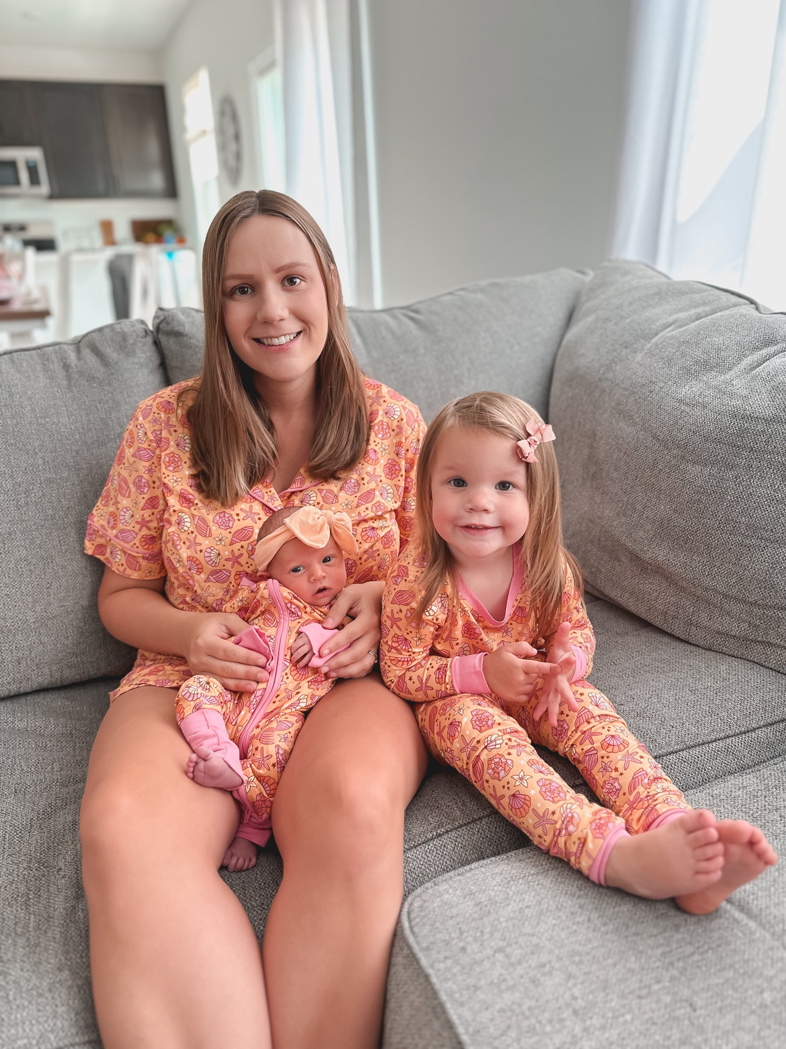 This is what dreams are made of🙌🏻🩷 Matching with my minis in pjs from @dreambiglittleco 🩷 Our pjs and Ellie’s watermelon dress is part of the Dreamy Summer collection. They are viscose bamboo so they are buttery soft 🙌🏻
•
•
#dblcsummer #dblcpartner #dreambiglittleco #mommyandme #matchingoutfits #matchingpjs #toddlerlife #momlife #momstyle #familystyle #ad 

#LTKBaby #LTKFamily #LTKKids