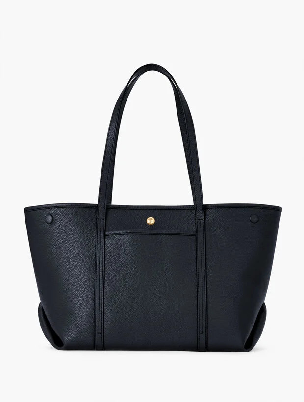Harper Pebble Leather Tote | Talbots
