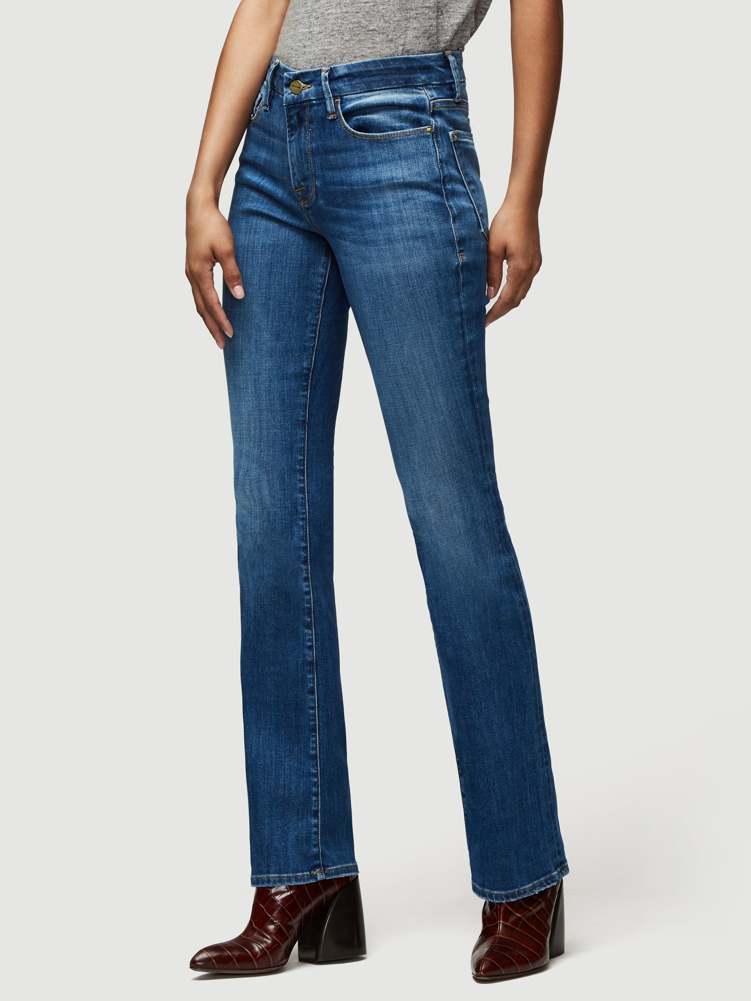 Le Mini Boot  in  Poe | Frame Denim