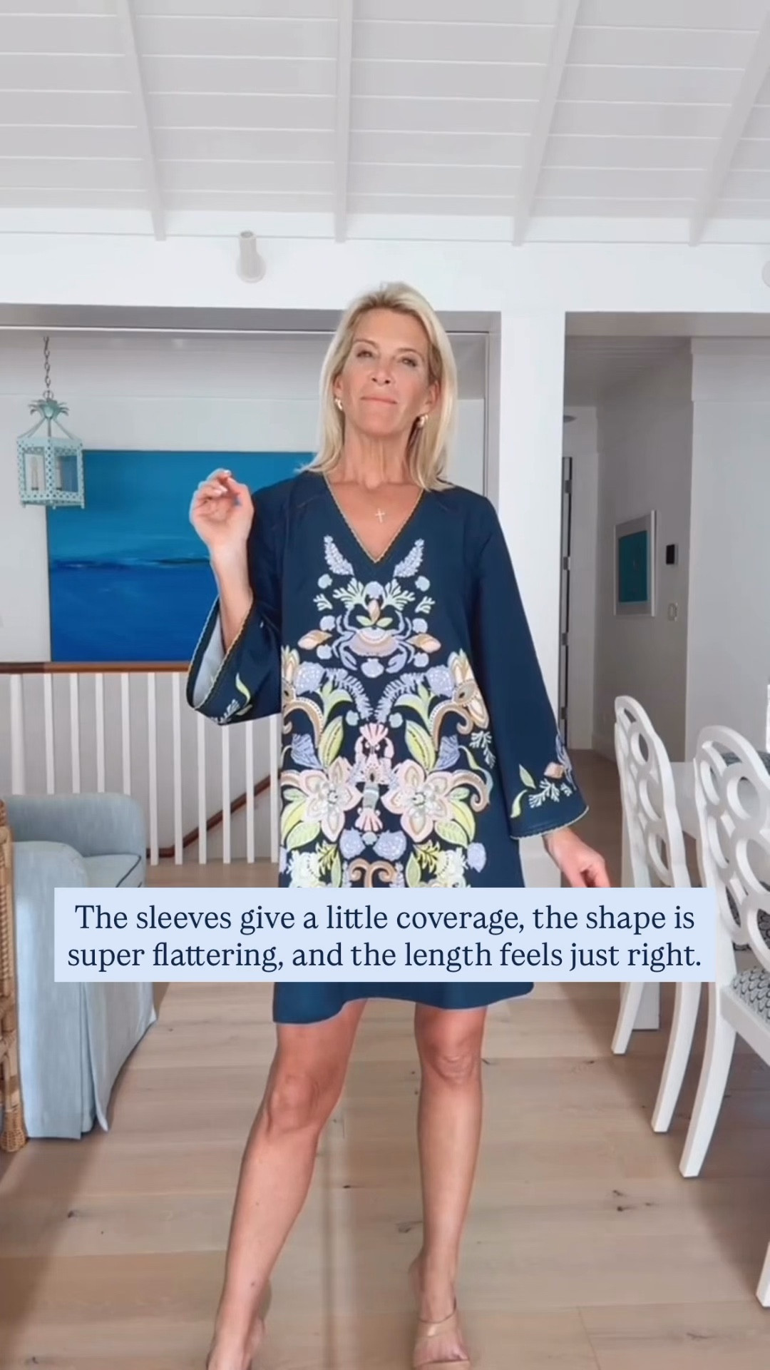 I’m always looking for dresses that have sleeves and a comfortable length, and this one actually nails both. Such an easy piece to dress up or keep casual.

#LTKootd #LTKOver40