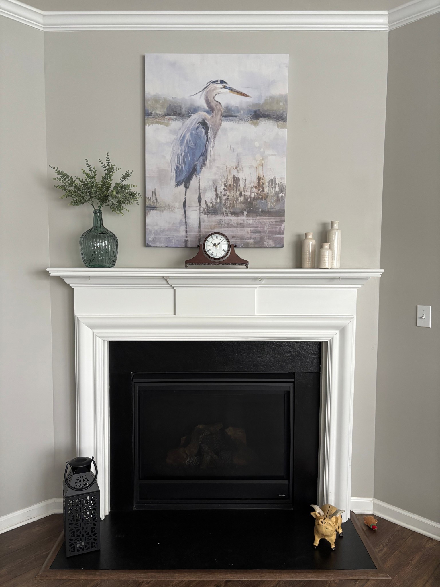 Re-styled my mantle to feature this beautiful canvas from Home Depot.  

#LTKHome