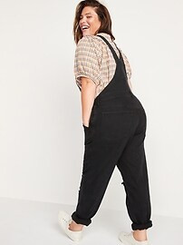 O.G. Straight Black Ripped Jean Overalls for Women | Old Navy (US)