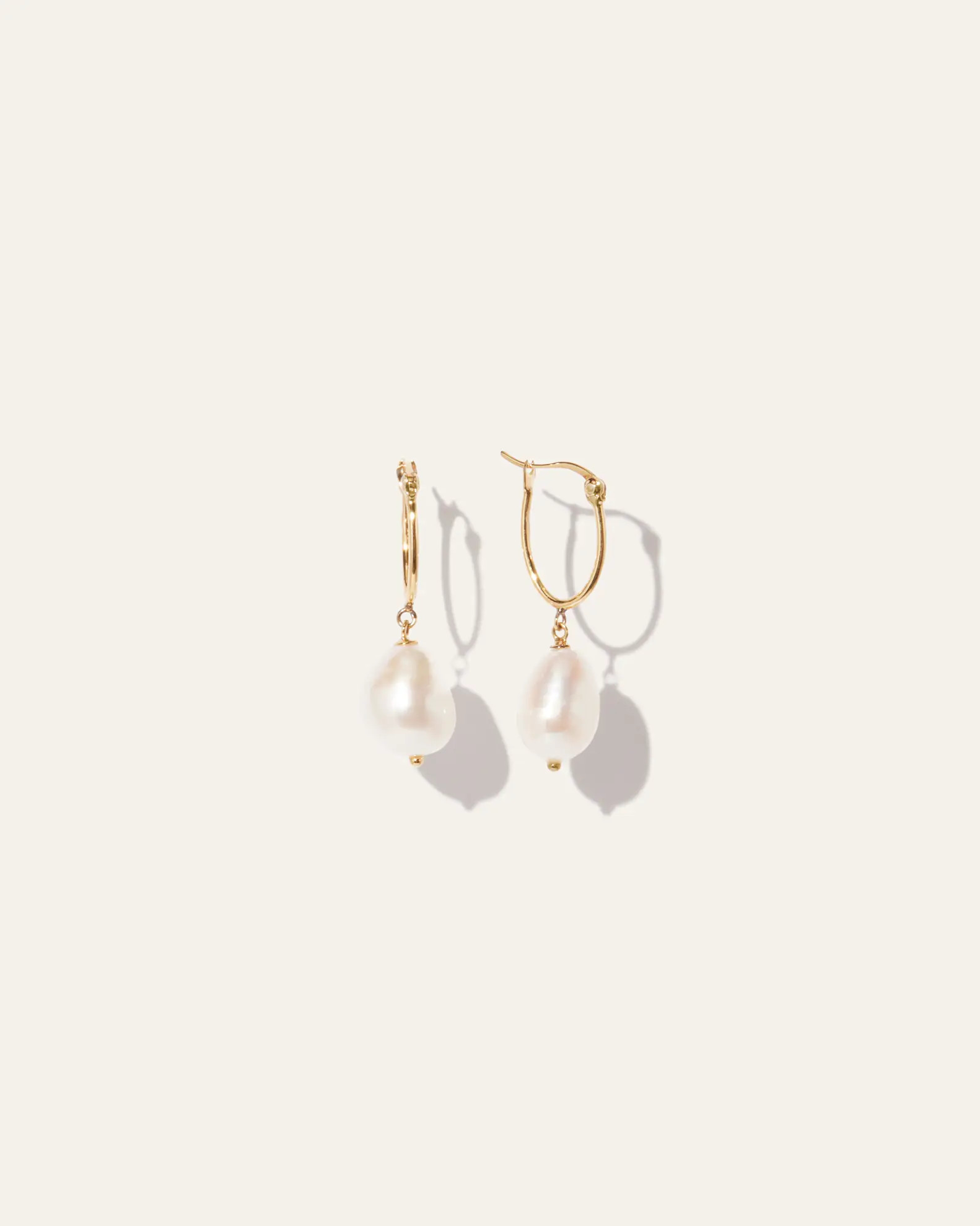 Organic Freshwater Cultured Pearl Hoops | Quince | Quince