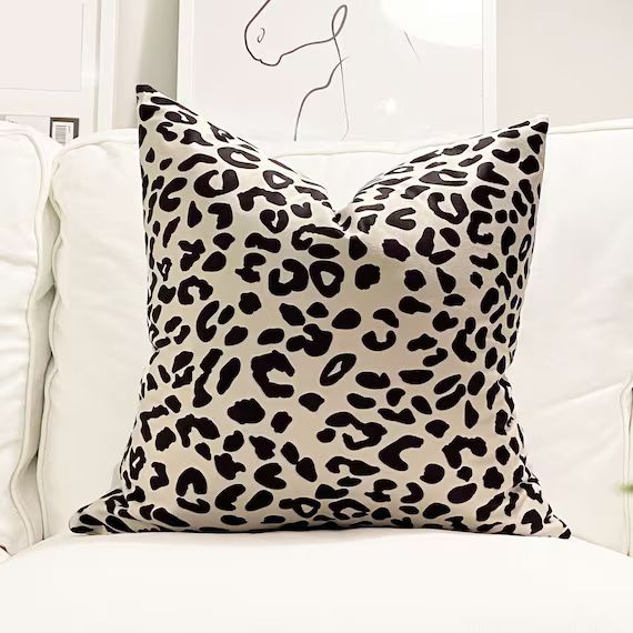 Leopard Print Throw Pillows Animal Print Pillows Leopard | Etsy | Etsy (US)