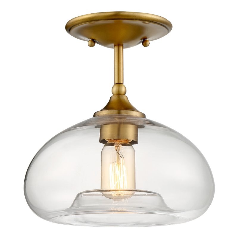 Buechler 1-Light Semi Flush Mount | Wayfair North America