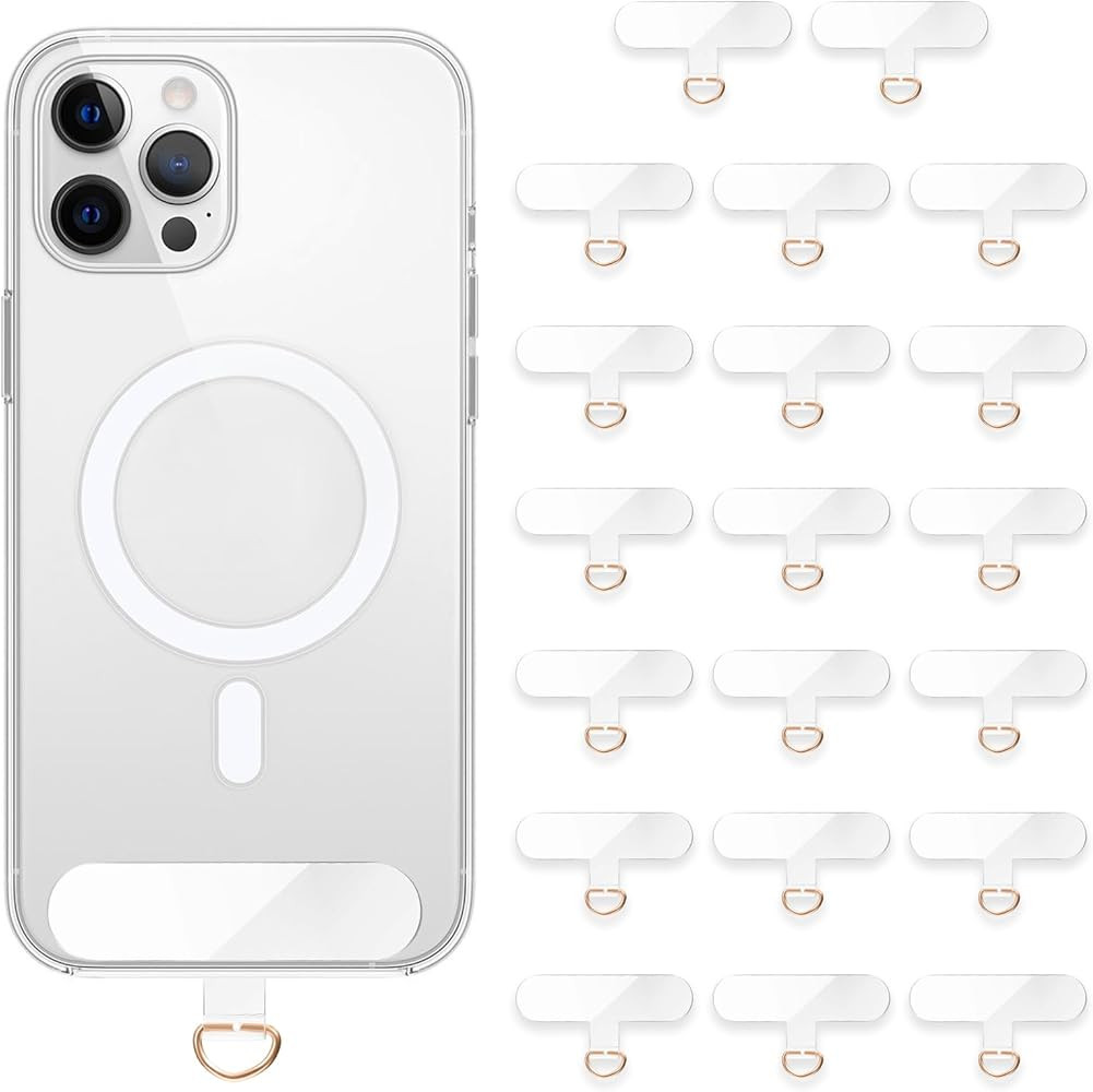 Cell Phone Tether Tab, 20 Pcs Transparent Universal Phone Lanyard Tab without Adhesive,Thinner Du... | Amazon (US)