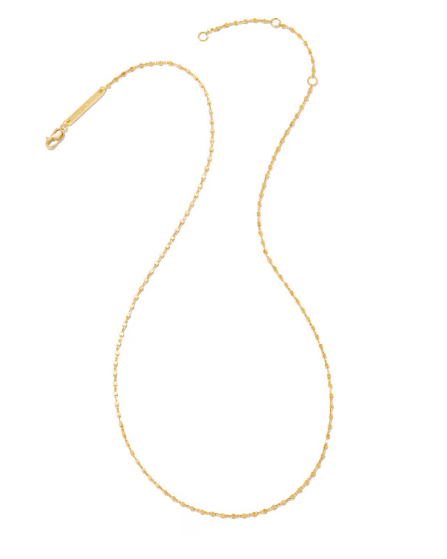 Beaded Satellite Chain Necklace in 18k Gold Vermeil | Kendra Scott