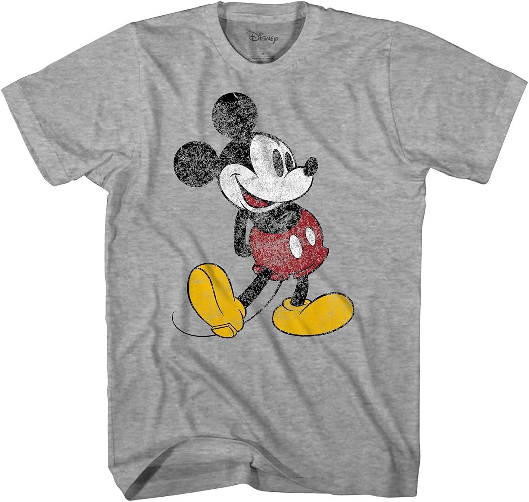 Disney Mickey Mouse Classic Distressed Standing T-Shirt | Amazon (US)