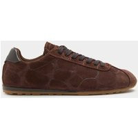 M&S Suede Embosses Croc Trainers Brown | Marks & Spencer (UK)