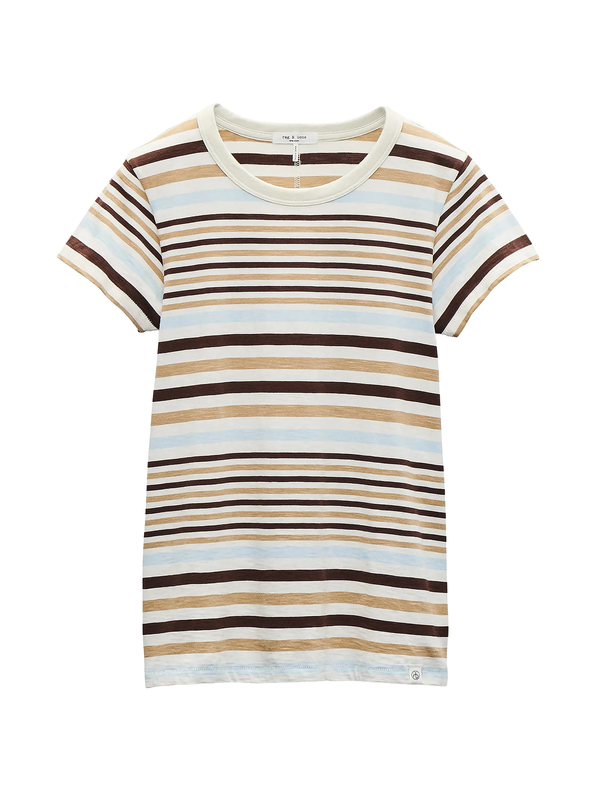 The Slub Striped Cotton T-Shirt | Saks Fifth Avenue